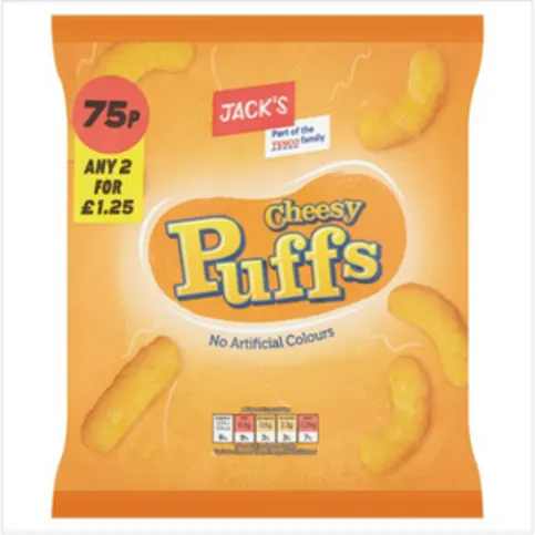 Jack's Cheesy Puffs 70g