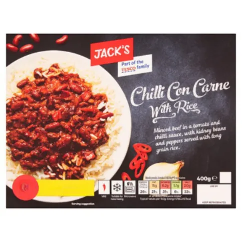 Jack's Chilli Con Carne with Rice 400g