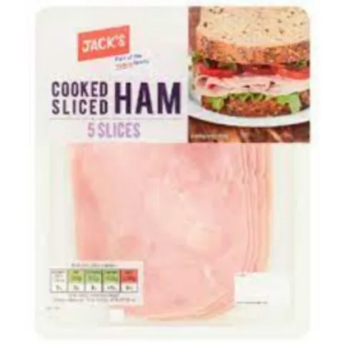 Jack's Cooked Sliced Ham 5 Slices 100g