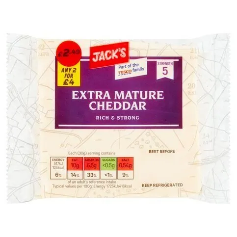 Jacks Extra Mature Cheddar 200g