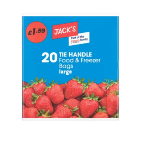 Jack's Freezer Bags Large 20 Pack