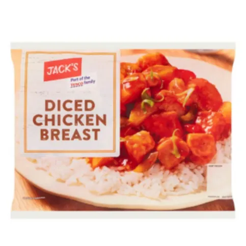 Jack's Frozen Diced Chicken Breast 350g