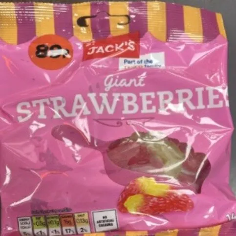 Jacks Giant Strawberries 140g