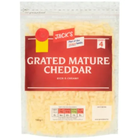 Jacks GRATED Mature Cheddar 180g  [CHILLED CHEESE]