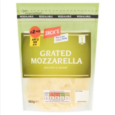 Jacks Grated Mozzarella