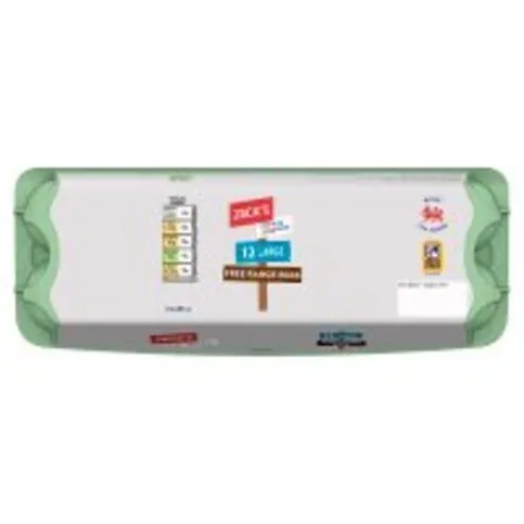 JACKS LARGE FREE RANGE EGGS 12PK