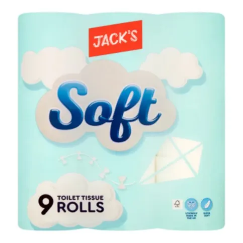 Jacks Luxury Soft Toilet Tissue 9 Roll