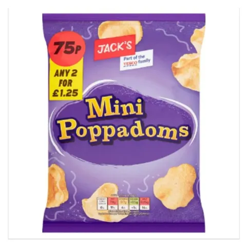 Jack's Mini Poppadoms 25g