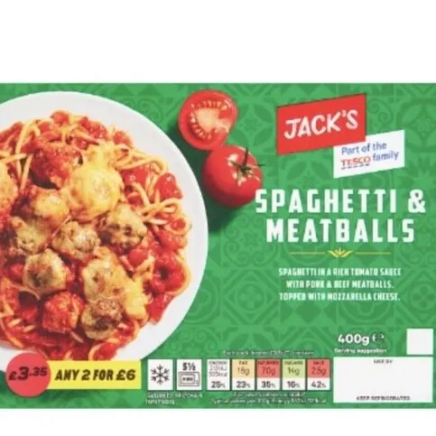 Jack Spaghetti Meatballs 400g
