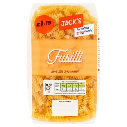 Jacks Pasta Fusilli Twists
