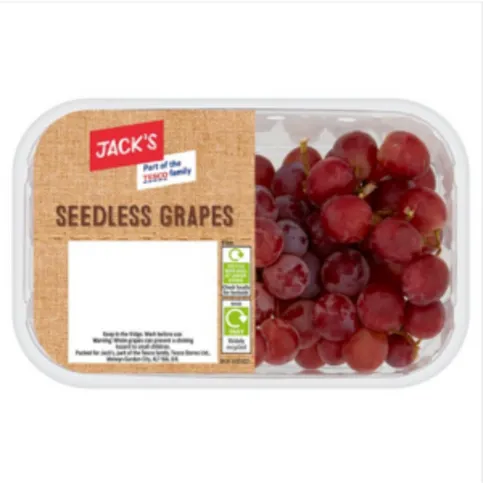 Jacks Red Seedless Grapes 500g