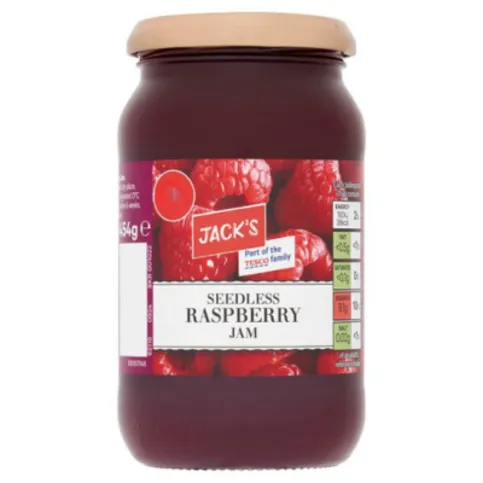 Jacks Seedless Raspberry Jam 454g