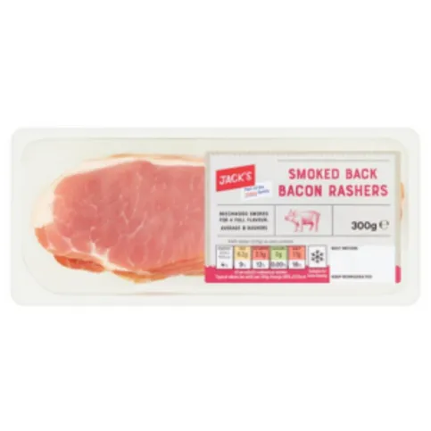 Jacks Smoked Back Bacon 300g