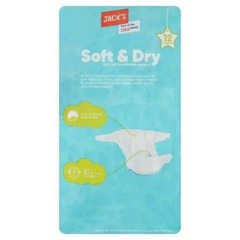 Jacks Soft & Dry Size 5 Nappies 5 Pack