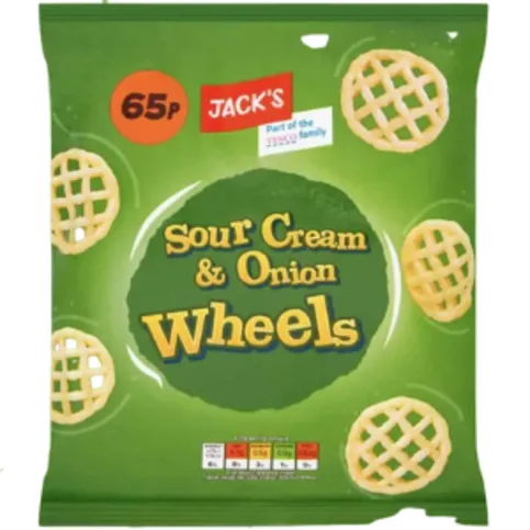 Jack's Sour Cream & Onion Wheels 70g