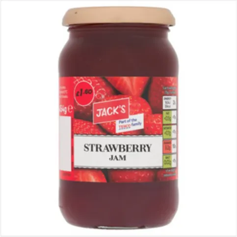 Jacks Strawberry Jam 454g