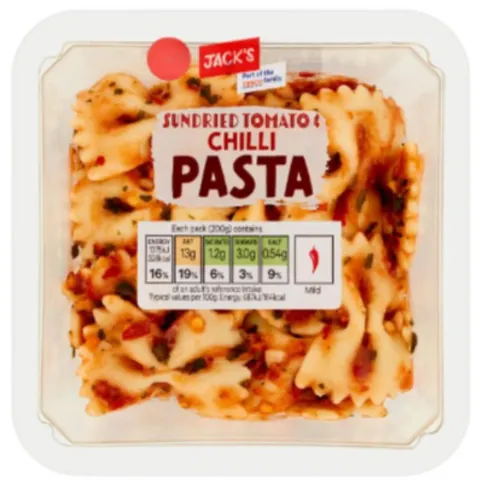 Jack's Sundried Tomato & Chilli Pasta Pot 200g