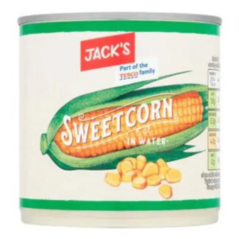 Jack's Sweetcorn In Water 340g