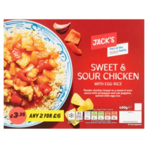 Jack’s Sweet & Sour Chicken with Egg Rice 400g
