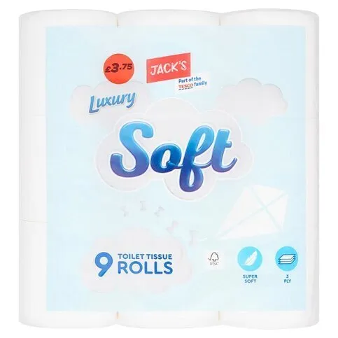 Jacks Toilet Tissue 9Pk PM3.75