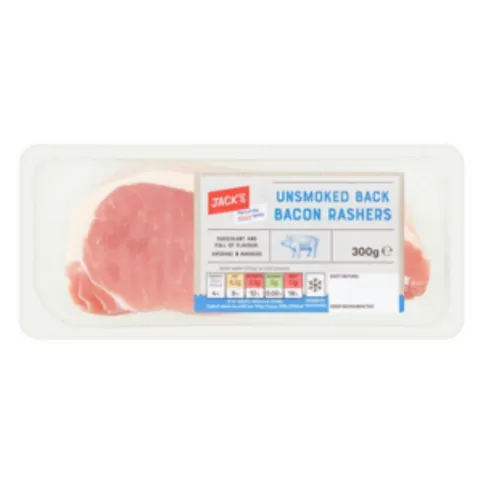 Jack's Unsmoked Back Bacon 300g