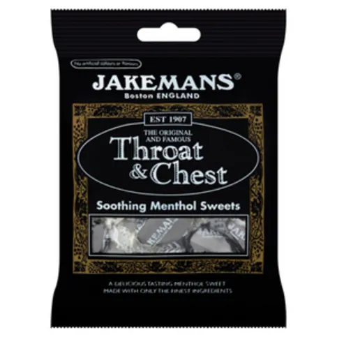 Jakemans Throat And Chest Soothing Menthol Lozenges 73g