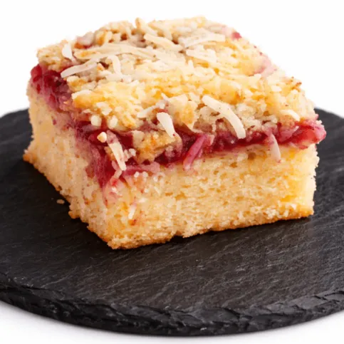 Jam and Coconut Slice