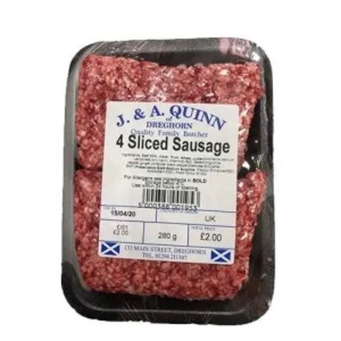 J & A Quinn 4 Slice Sausage