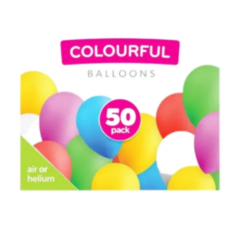 Assorted Balloons 50pk