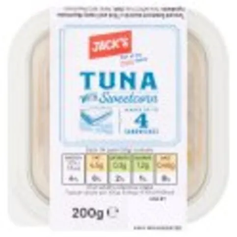 Jack's Tuna With Sweetcorn Filler 200g