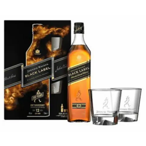 Johnnie Walker Black Label Gift Set 70cl