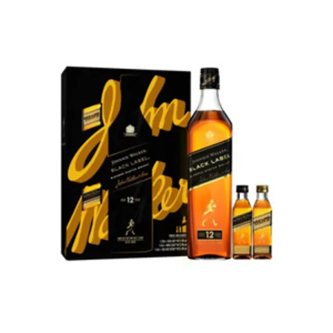 Johnnie Walker Black Label & 2 Miniatures Gift Pack