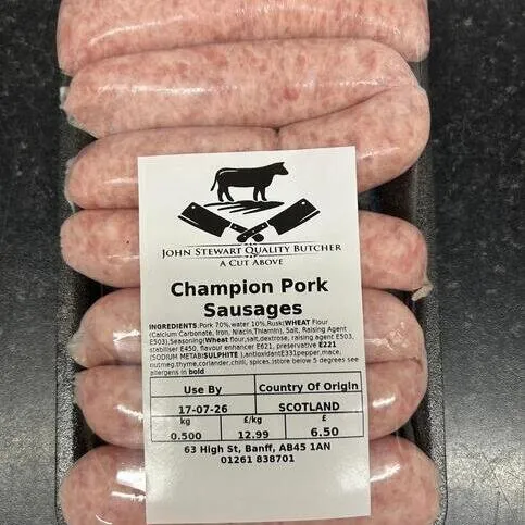 JOHN STEWART - CHAMPION PORK SAUSAGES