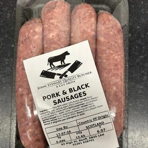 JOHN STEWART -  PORK & BLACK SAUSAGES
