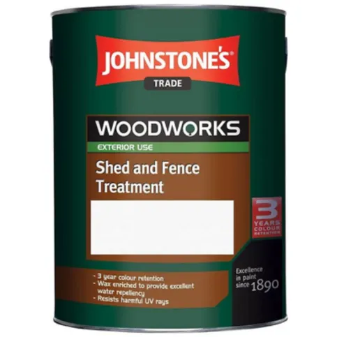 Johnstone's Trade Woodworks Dark Chestnut Shed & Fence Treatment 5L