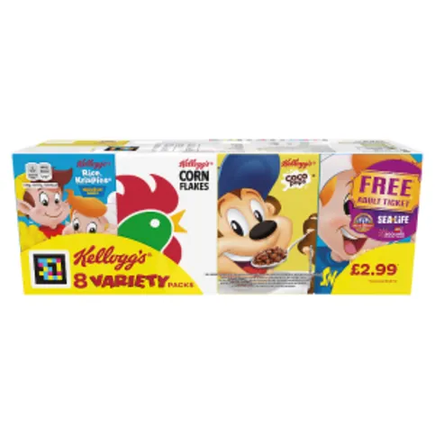 Kellogg's 8 Variety Packs 196g RRP £2.99