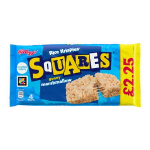 Kellogg's Rice Krispies Squares Marshmallow Snack Bars 4 x 28g