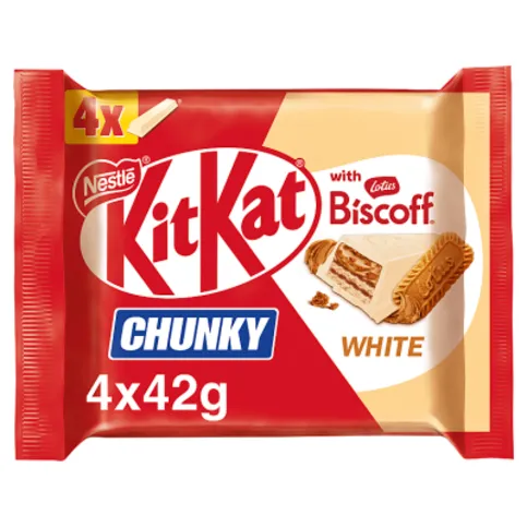 KitKat Chunky with Lotus Biscoff White 4 x 42g (168g)