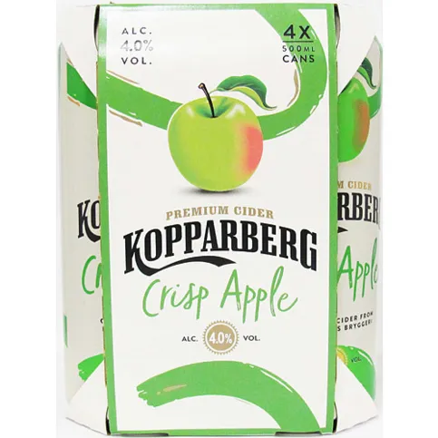 Kopparberg Crisp Apple Can 4.0% 4 x 500ml