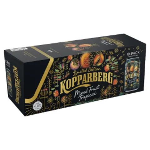 Kopparberg Mixed Fruit Tropical Premium Cider 10 x 330ml