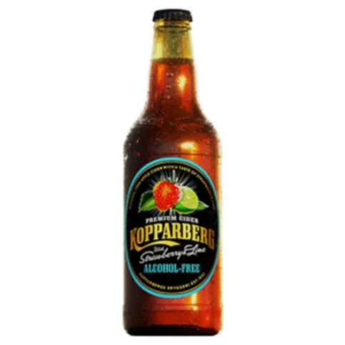 Kopparberg Premium Cider Alcohol-Free with Strawberry & Lime 500ml