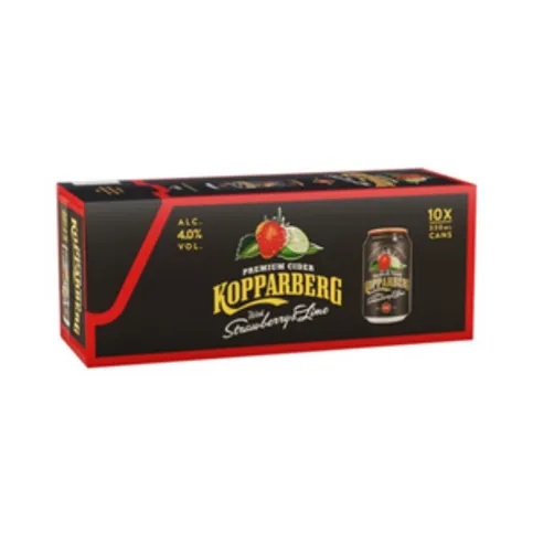 Kopperberg Straw and Lime 10 Pack