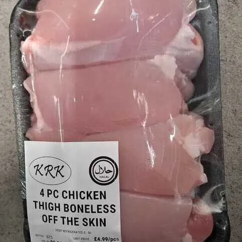 Krk Chicken Thigh Boneless Off the skin