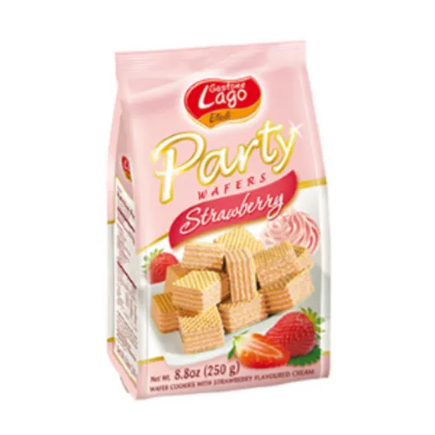 Lago Party Wafer Strawberry 250g