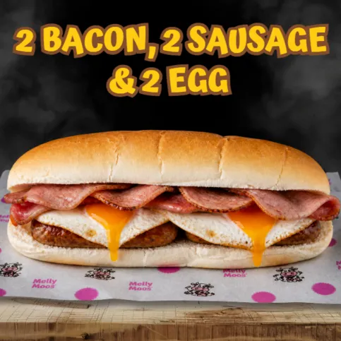 Large Sub- 2 Egg, 2 Bacon, 2 Sausage