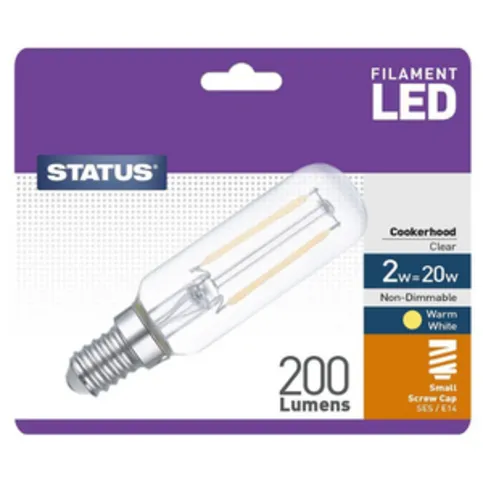 Status E14 SES 2 Watt Filament LED Cookerhood Bulb