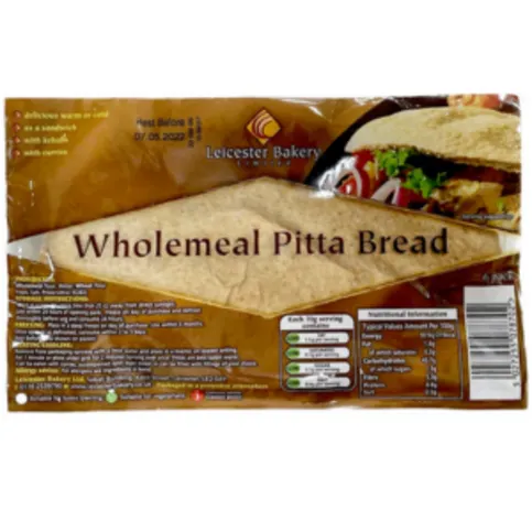Leicester Large Wholemeal Pitta 6 Pack