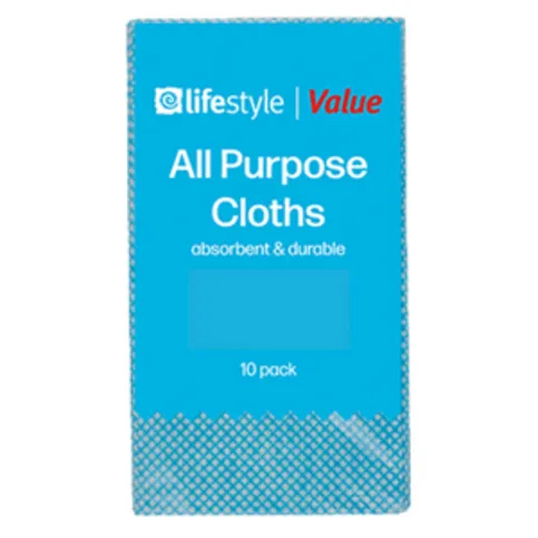 Lifestyle All Purpose Cloths 10 Pack