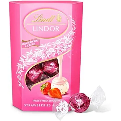 Lindt Lindor Strawberries & Cream 200g