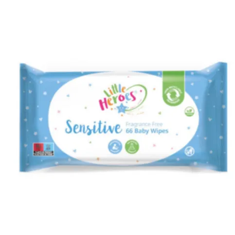 Little Heroes Sensitive Baby Wipes Soft & Safe for Babies 66 Wipes